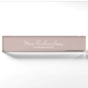Name des personalisierten Lehrers Minimalistisch m Namensplakette
