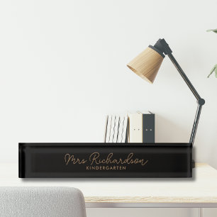Name des personalisierten Lehrers Minimalistisch m Namensplakette