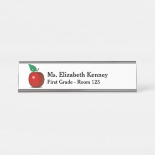Name des personalisierten Lehrers Schreibtischnamensplakette