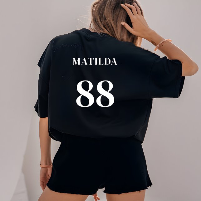 Name des personalisierten Mannschaftslogos Name Nu T-Shirt (Von Creator hochgeladen)