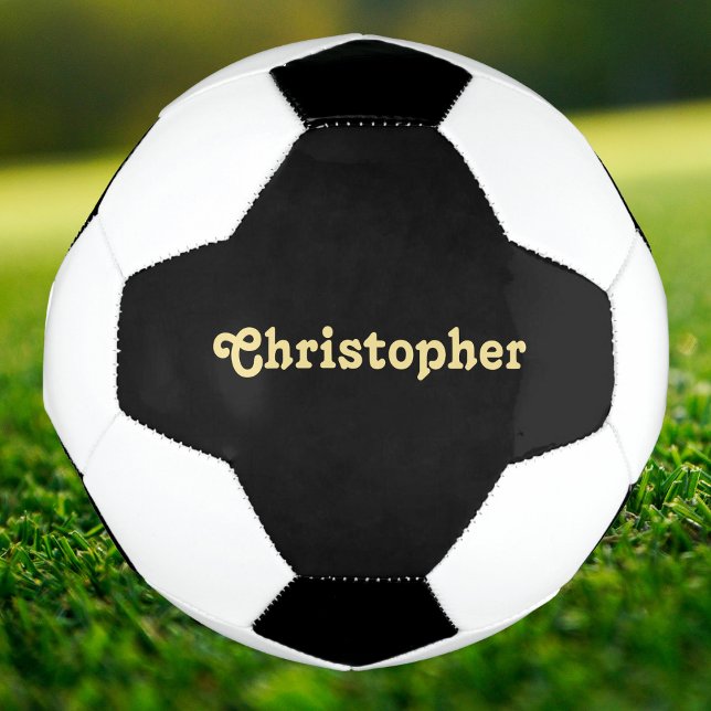 Name des personalisierten Mit Monogramm Spielertea Fußball (Personalized Monogrammed Player Team Club Name Soccer Ball)