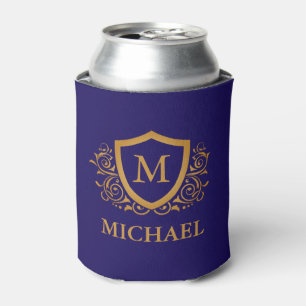 Name des Personalisierten Monogramms für Navy Blue Dosenkühler