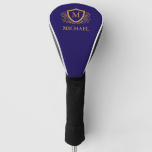 Name des Personalisierten Monogramms für Navy Blue Golf Headcover