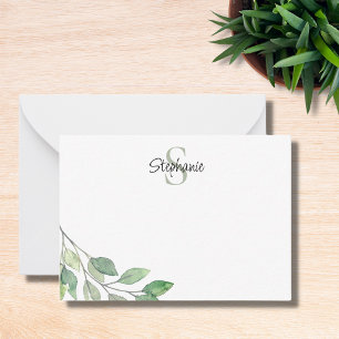 Name des personalisierten Monogramms Mitteilungskarte