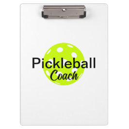 Name des personalisierten Pickleball-Coach Klemmbrett