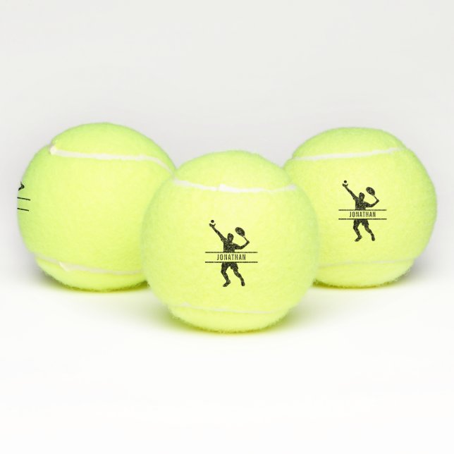 Name des personalisierten Tennis-Spielers als "Cus Tennisbälle (Multi)