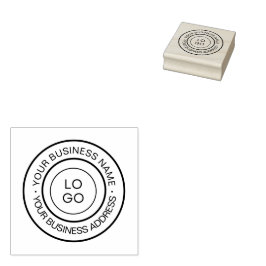 Name des personalisierten Unternehmens Gummistempel