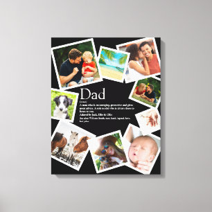 Name des personalisierten Vaters Definition 9 Foto Leinwanddruck