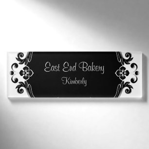 Name des Personals der Bäckerei Namenschild