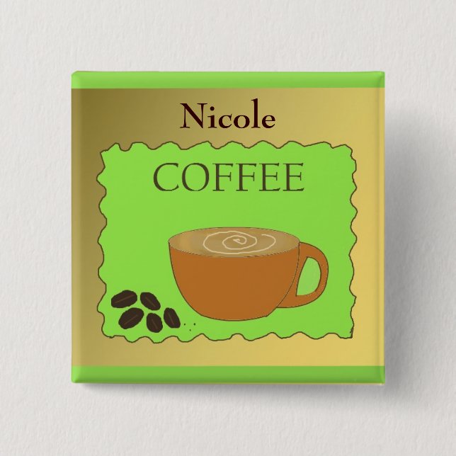 Name des Personals für den Kaffee Button (Vorderseite)