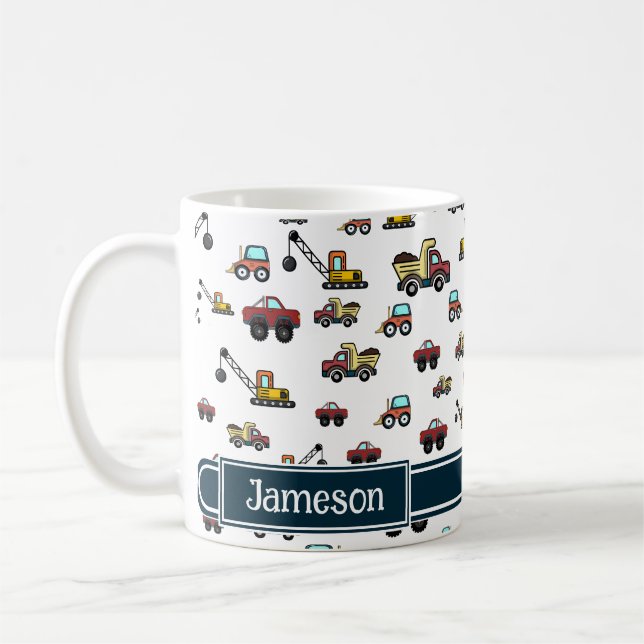 Name des Personenkraftwagens Personalisiert Kaffeetasse (Links)