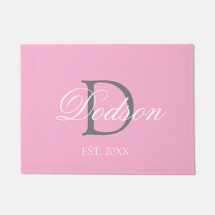 Name des rosa-rosa-Script Fußmatte