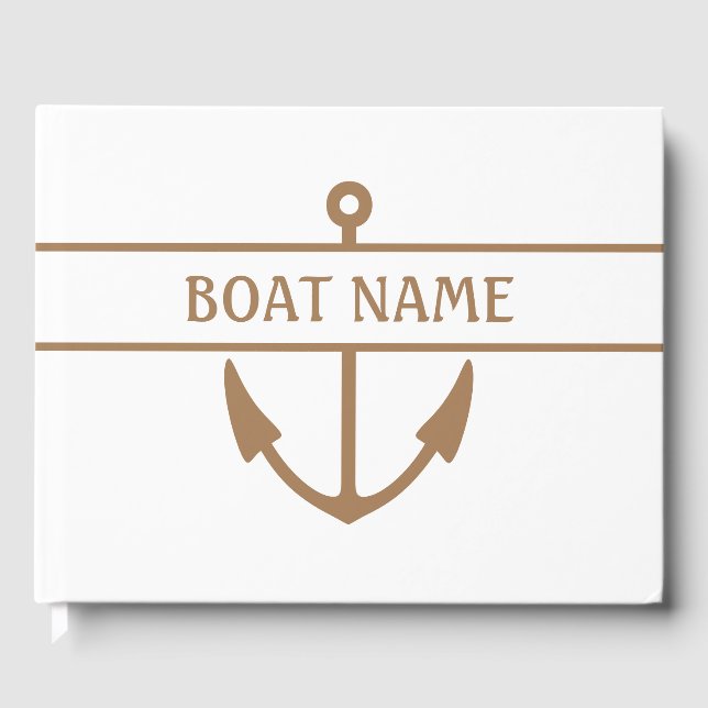 Name des Schiffes Anchor Gästebuch (Vorderseite)