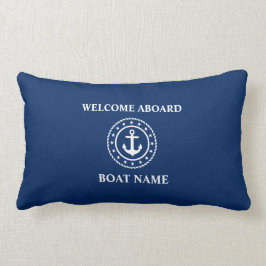 Name des Schiffes Anchor Rope Stars Blue Willkomme Lendenkissen