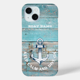Name des Schiffes Anchor Rustikales Holz Case-Mate iPhone Hülle