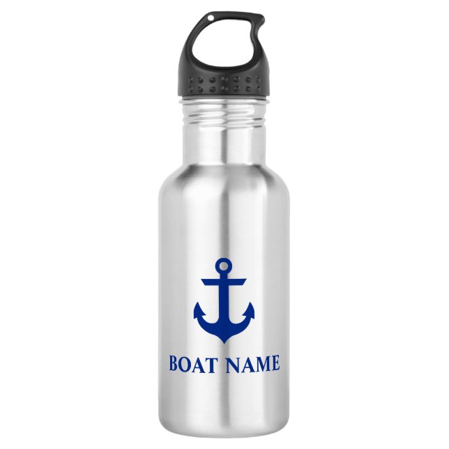 Name des Schiffes Anchor Trinkflasche (Vorderseite)