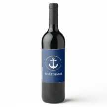 Name des Schiffes Anker Blue Gold