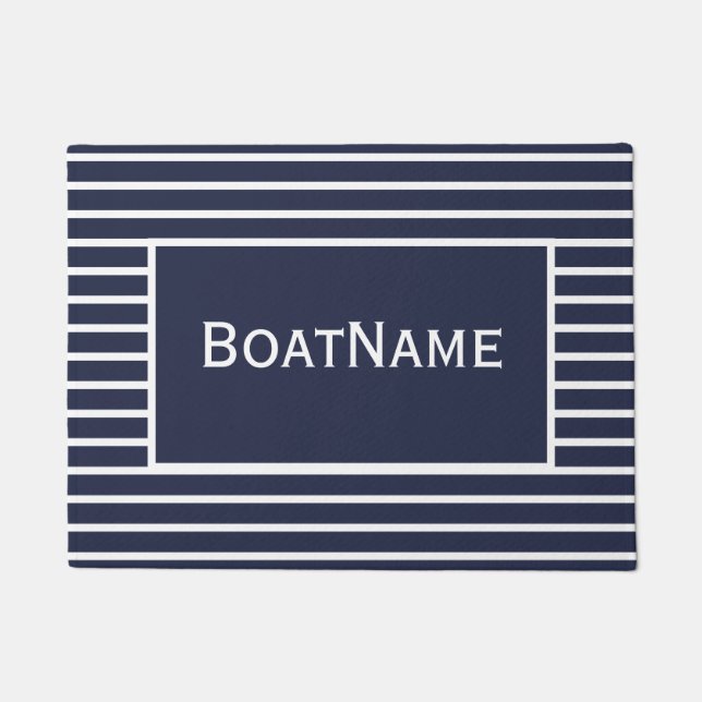 Name des Schiffes Doormat Fußmatte (Vorderseite)