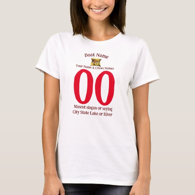 Name des Schiffes Name Stadt Staat See T-Shirt (Vorderseite)