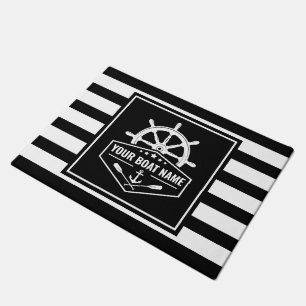 Name des Schiffes Nautical Anchor Oars & Ships Rad Fußmatte