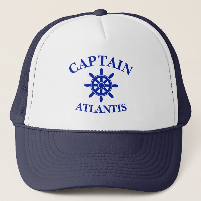 Name des Schiffes nautische Schiffskapitäne Truckerkappe (Vorderseite)