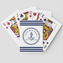 Name des Schiffes Navy Blue & White