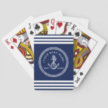 Name des Schiffes Navy Blue & White