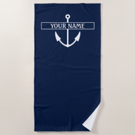 Name des Schiffes Strandtuch