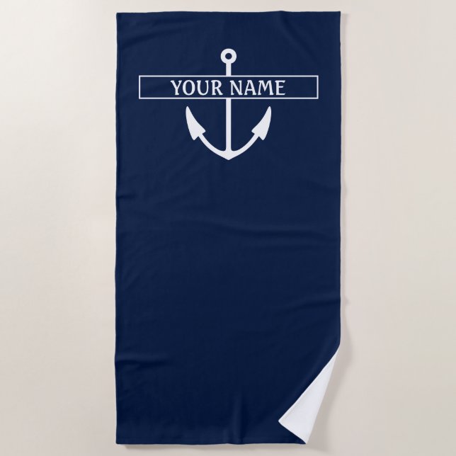 Name des Schiffes Strandtuch (Vorderseite)
