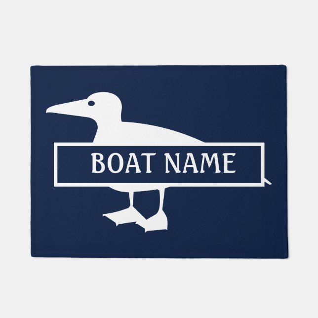 Name des Schiffs Ente Dock Mat Fußmatte (Vorderseite)