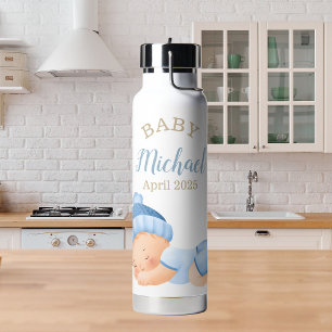 Name des schlafenden Baby Boys Trinkflasche