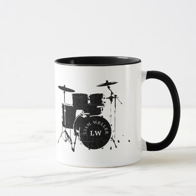 Name des Schlagzeugers Tasse (Rechts)
