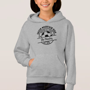 Name des Schulklubteams Fußball Hoodie