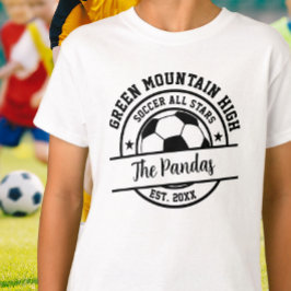 Name des Schulklubteams Fußball T-Shirt