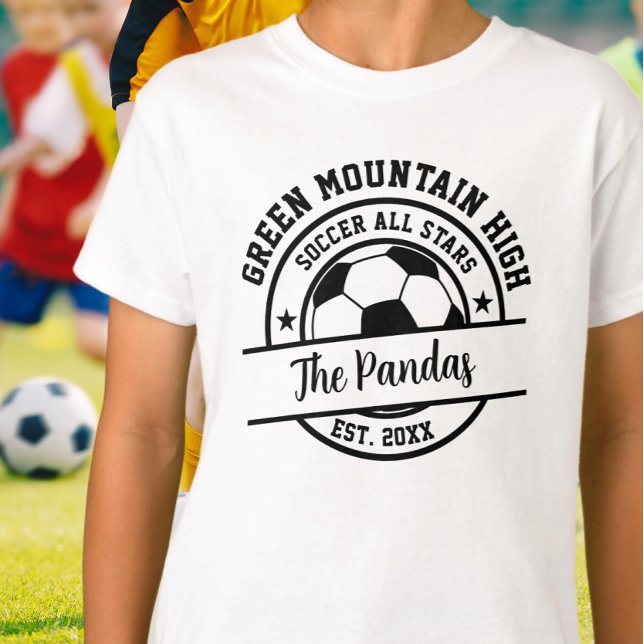 Name des Schulklubteams Fußball T-Shirt (Von Creator hochgeladen)