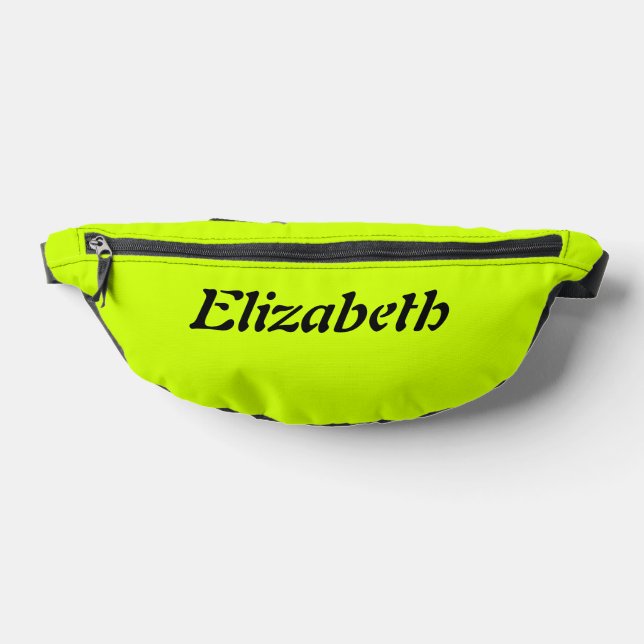Name des Schwarzen Eleganten | Neon Limon Yellow S Bauchtasche (Ablage )