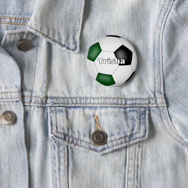 Name des schwarzen Fußballs Button (Beispiel)