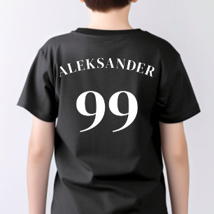 Name des Schwarzen Teams Name Nummer Modern Sport T-Shirt