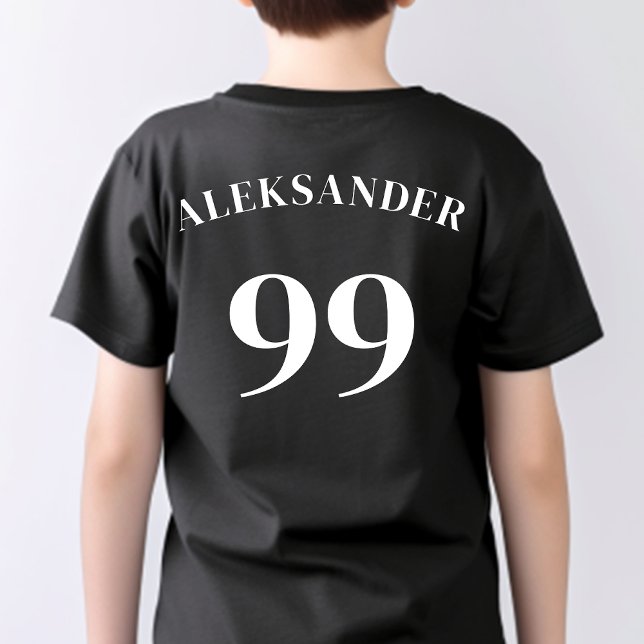 Name des Schwarzen Teams Name Nummer Modern Sport T-Shirt (Von Creator hochgeladen)