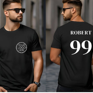 Name des Schwarzen Teams Name Nummer Modern Sport T-Shirt