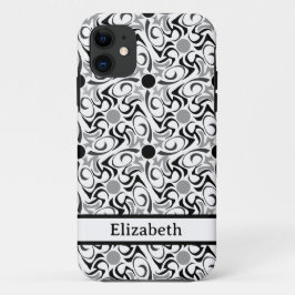 Name des schwarzen und weißen Stammes Case-Mate iPhone Hülle