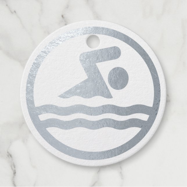 Name des schwimmenden Teams oder eigener Text für  Geschenkanhänger (Vorderseite)