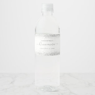 Name des Silver Glitzer Datum Quinceañera