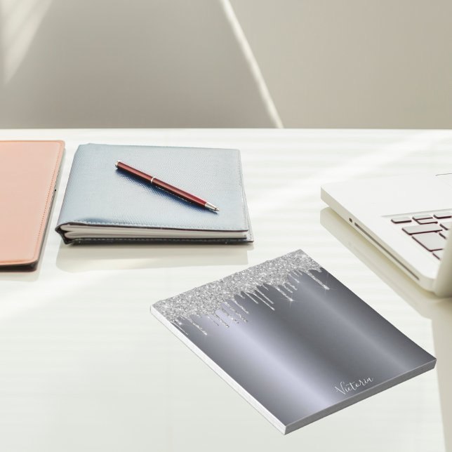 Name des Silver Glitzer Tropfens Notizblock (Von Creator hochgeladen)