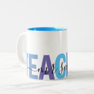 Name des Skripts Blau und Lila Mens Zweifarbige Tasse