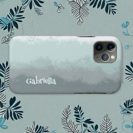 Name des Skripts simpel ombre aquamarin moderne ab Case-Mate iPhone Hülle