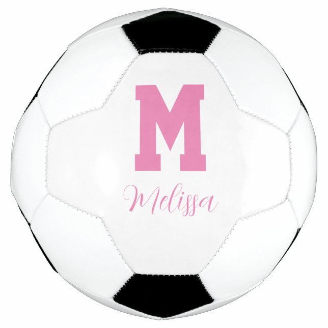 Name des Spielers und Monogramm Fußball (Vorderseite)