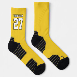 Name des Sportteams: Gelbe Basketball Socken