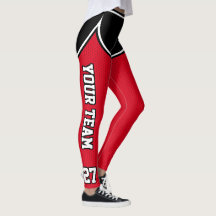 Name des Sportteams Schwarze rote Punktschilder