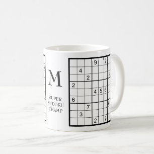 Name des Sudoku Monogramms  Kaffeetasse